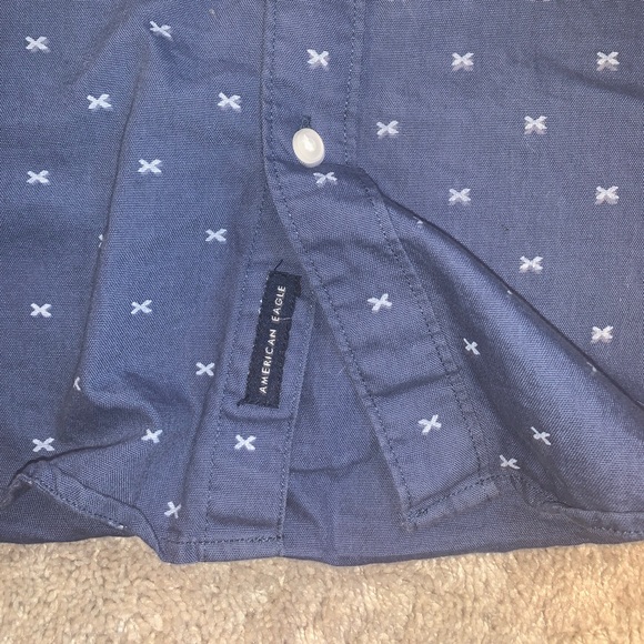 American Eagle Button-Up Polo Tee - Picture 3 of 6